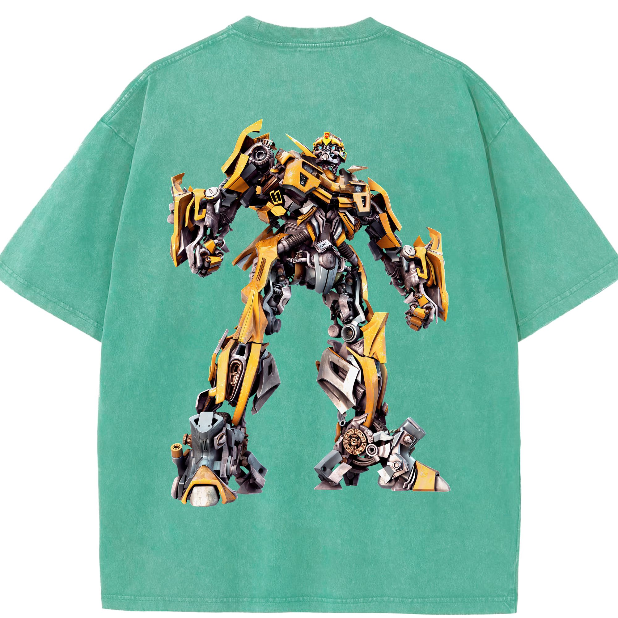 （画像用） Transformers トランスフォーマー 綿100% ヴィンテージ風 半袖Tシャツ（背面プリント）